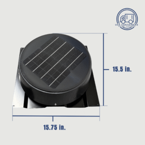 industrial solar powered corrugated vent