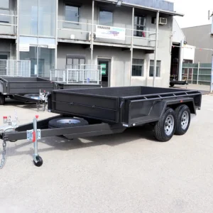 10×5 heavy duty tandem trailer | high sides | pair of slide under ramps – box trailer for sale melbourne
