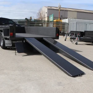 10×5 heavy duty tandem trailer | high sides | pair of slide under ramps – box trailer for sale melbourne