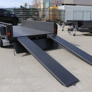 10×5 heavy duty tandem trailer | high sides | pair of slide under ramps – box trailer for sale melbourne