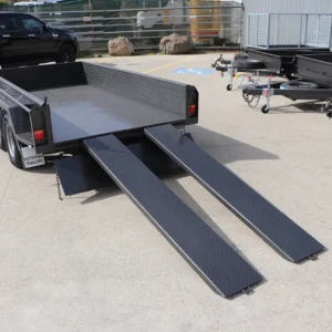 10×5 heavy duty tandem trailer | high sides | pair of slide under ramps – box trailer for sale melbourne