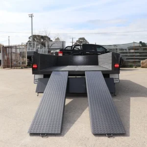 10×5 heavy duty tandem trailer | high sides | pair of slide under ramps – box trailer for sale melbourne