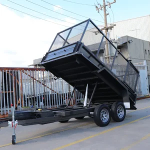 10×5 hydraulic tipper trailer | 3ft australian made cage 3200 kg atm