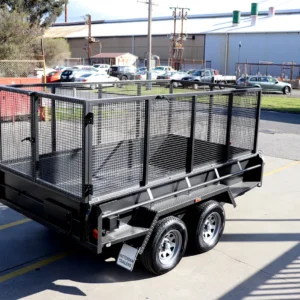 10×5 hydraulic tipper trailer | 3ft australian made cage 3200 kg atm
