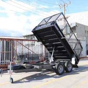 10×5 hydraulic tipper trailer | 3ft australian made cage 3200 kg atm