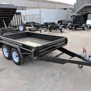 10×5 tandem axle deluxe heavy duty box trailer full checker plate body – box trailer for sale melbourne