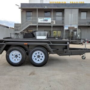 10×5 tandem axle deluxe heavy duty box trailer full checker plate body – box trailer for sale melbourne