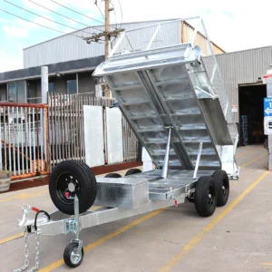10×5 heavy duty galvanised hydraulic tipper cage trailer for sale | 3ft cage3500 kg gvm