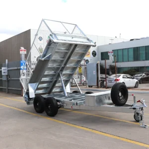 10×5 heavy duty galvanised hydraulic tipper cage trailer for sale | 3ft cage3500 kg gvm