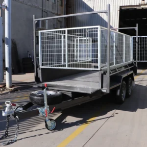 10×5 all purpose hydraulic tipper trailer | 3ft cage | ladder rack | plant ramps 3200 kg gvm
