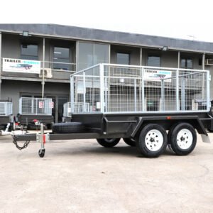 10×5 standard duty tandem box 3 ft cage trailer for sale in melbourne