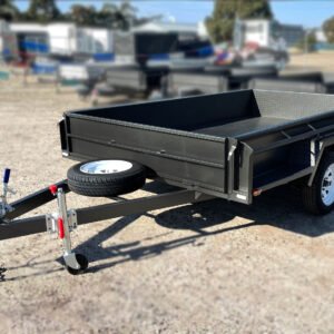 10×6 tandem axle heavy duty trailer | full checker plate | high sides box trailer for sale melbourne