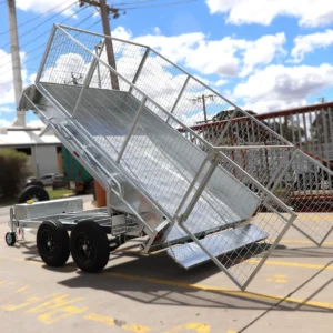 10×6 heavy duty galvanised hydraulic tipper cage trailer for sale – 3ft cage 3500 kg gvm