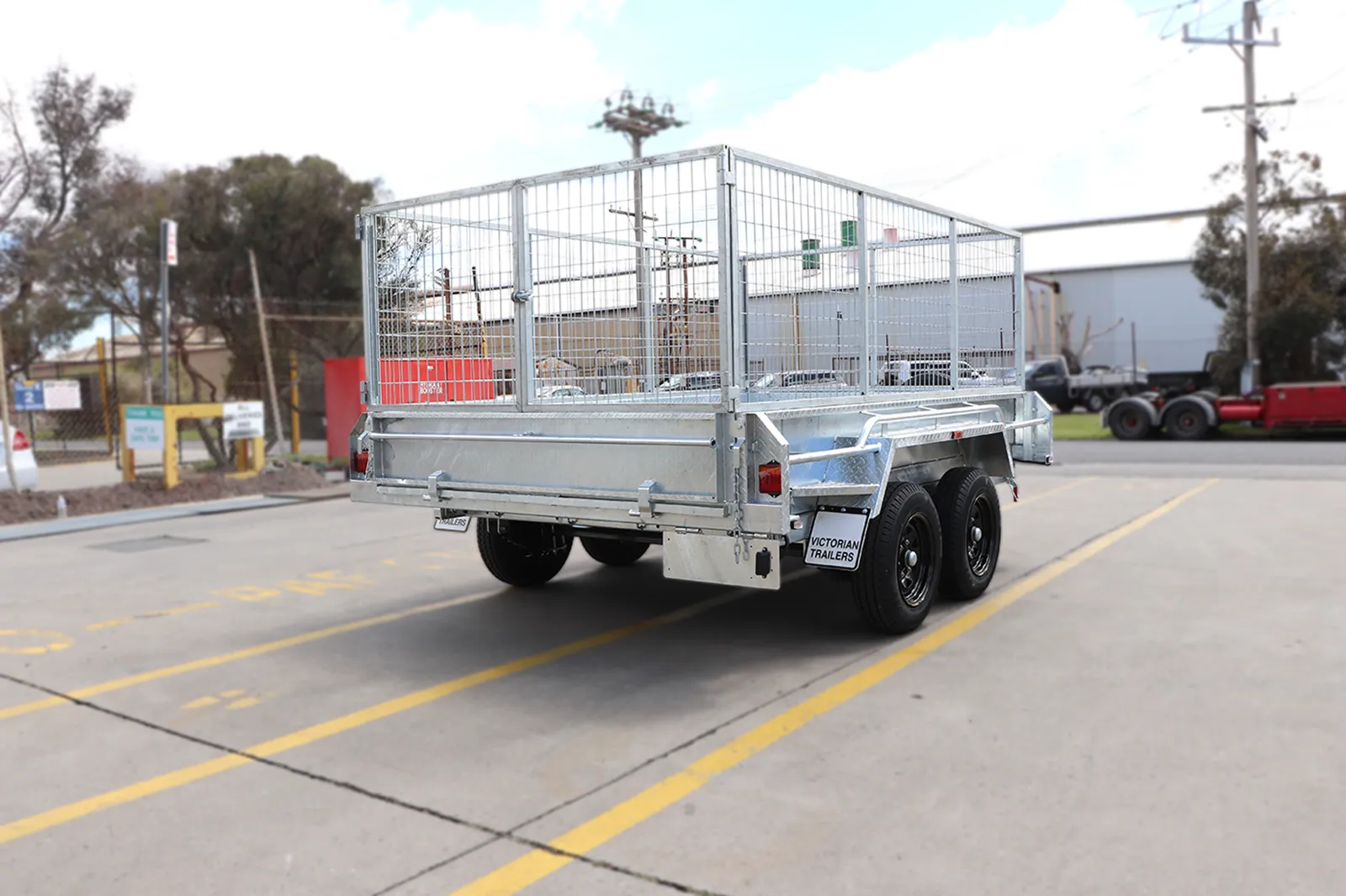10×6 heavy duty galvanised hydraulic tipper cage trailer for sale – 3ft cage <br><br><span class="gvm 3200">3500 kg gvm</span> 10×6 heavy duty galvanised hydraulic tipper cage trailer for sale – 3ft cage 3500 kg gvm