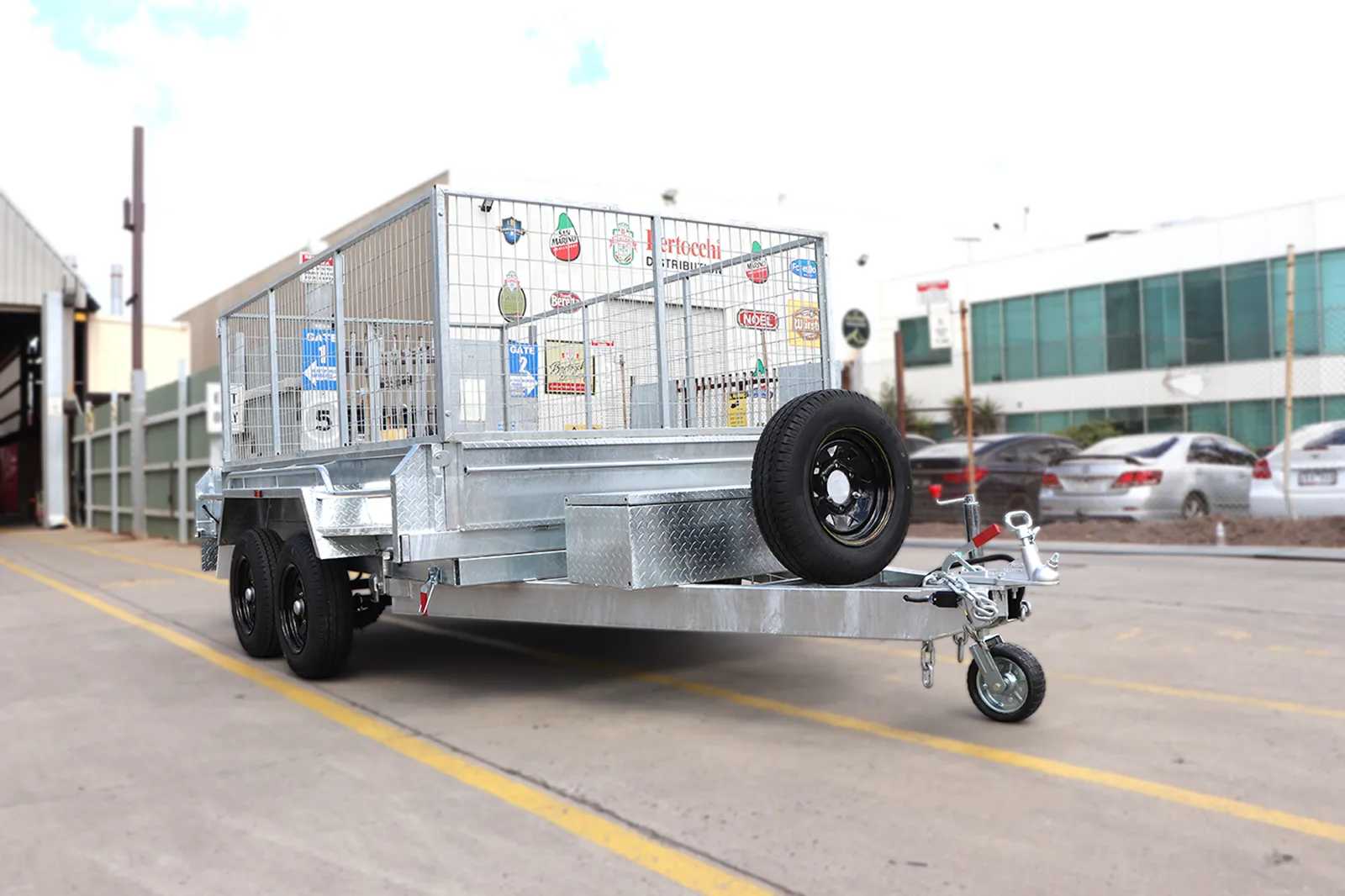 10×6 heavy duty galvanised hydraulic tipper cage trailer for sale – 3ft cage <br><br><span class="gvm 3200">3500 kg gvm</span> 10×6 heavy duty galvanised hydraulic tipper cage trailer for sale – 3ft cage 3500 kg gvm