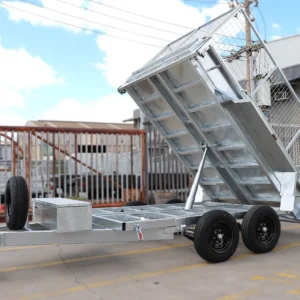 10×6 heavy duty galvanised hydraulic tipper cage trailer for sale – 3ft cage 3500 kg gvm