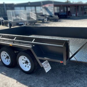 10×6 tandem axle heavy duty trailer | full checker plate | high sides box trailer for sale melbourne
