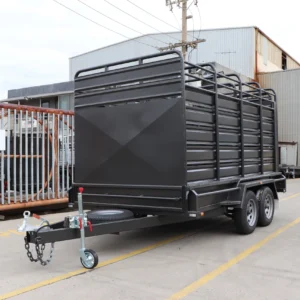 12×6 deluxe heavy duty stock crate tandem trailer for sale in melbourne victoria3200 kg atm