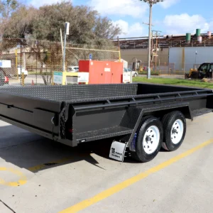 12×6 tandem trailer | heavy duty trailer | full checkerplate | high sides box trailer for sale melbourne