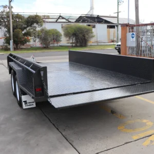 12×6 tandem trailer | heavy duty trailer | full checkerplate | high sides box trailer for sale melbourne