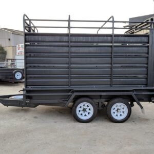 12×6 deluxe heavy duty stock crate tandem trailer for sale in melbourne victoria