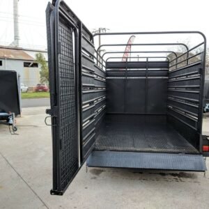 12×6 deluxe heavy duty stock crate tandem trailer for sale in melbourne victoria