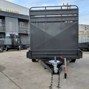 12×6 deluxe heavy duty stock crate tandem trailer for sale in melbourne victoria