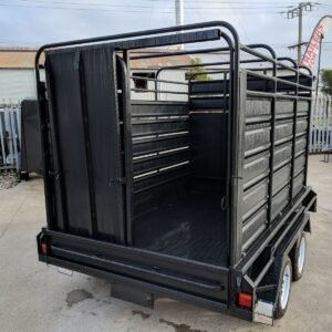 12×6 deluxe heavy duty stock crate tandem trailer for sale in melbourne victoria