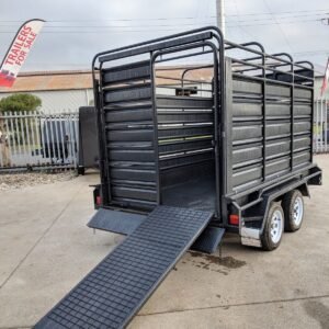 12×6 deluxe heavy duty stock crate tandem trailer for sale in melbourne victoria
