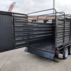 12×6 deluxe heavy duty stock crate tandem trailer for sale in melbourne victoria