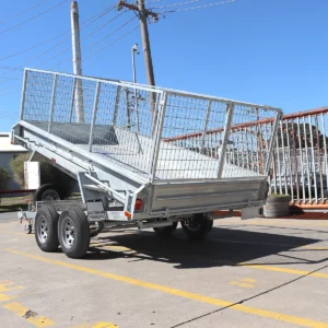 12×6 heavy duty galvanised hydraulic tipper cage trailer for sale 2800 kg gvm clearance sale