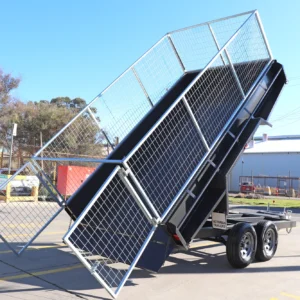 12×6 heavy duty tandem hydraulic tipper cage trailer for sale in melbourne2800 kg gvm
