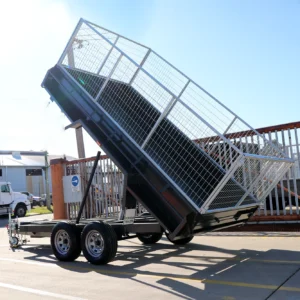 12×6 heavy duty tandem hydraulic tipper cage trailer for sale in melbourne2800 kg gvm