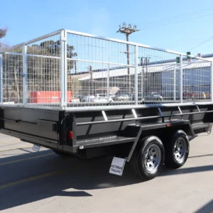 12×6 heavy duty tandem hydraulic tipper cage trailer for sale in melbourne2800 kg gvm