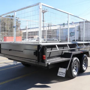 12×6 heavy duty tandem hydraulic tipper cage trailer for sale in melbourne2800 kg gvm