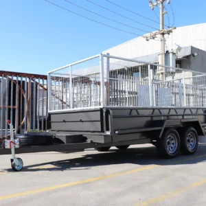 12×6 heavy duty tandem hydraulic tipper cage trailer for sale in melbourne2800 kg gvm
