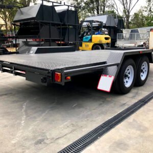 16×6’6″ 3200kg gvm semi flat car carrier trailer for sale3200 kg atm