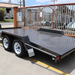 14×6’6″ beaver tail car carrier trailer for sale3200 kg atm