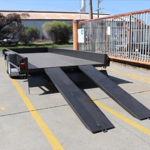 16×6’6″ tandem axle car carrier box trailer with 10″ sides – car carriers for sale melbourne2000 kg atm