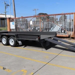 16×6’6″ tandem axle car carrier box trailer with 10″ sides – car carriers for sale melbourne2000 kg atm