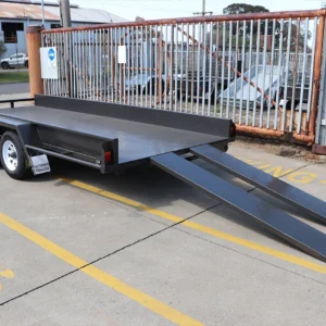 16×6’6″ tandem axle car carrier box trailer with 10″ sides – car carriers for sale melbourne3200 kg atm