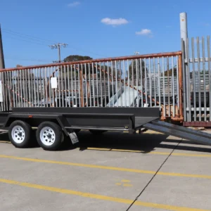 16×6’6″ tandem axle car carrier box trailer with 10″ sides – car carriers for sale melbourne3200 kg atm