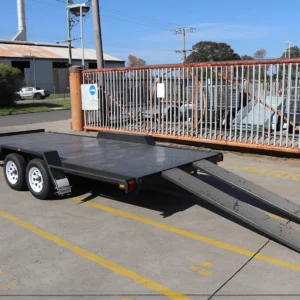 16×6’6″ tandem axle semi flat car carrier trailer 2000 kg atm – car carriers for sale melbourne2000 kg atm