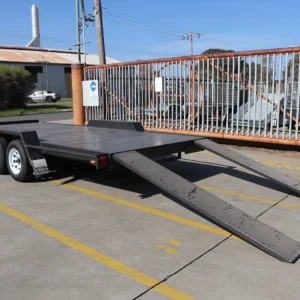 16×6’6″ tandem axle semi flat car carrier trailer 2000 kg atm – car carriers for sale melbourne2000 kg atm