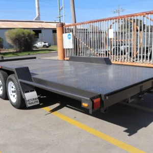 16×6’6″ tandem axle semi flat car carrier trailer 2000 kg atm – car carriers for sale melbourne2000 kg atm