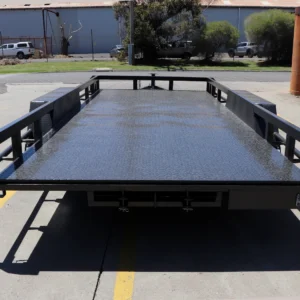 16×6’6″ tandem axle open rail car carrier trailer 10″ rhs sides & front 2000 kg atm