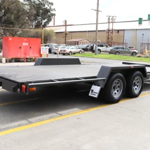 18×6’6″ 3200kg gvm semi flat car carrier trailer for sale3200 kg atm