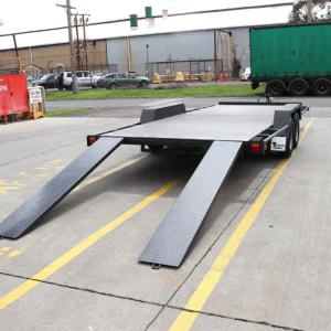18×6’6″ 3200kg gvm semi flat car carrier trailer for sale3200 kg atm