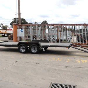 18×6’6″ 3200kg gvm semi flat car carrier trailer for sale3200 kg atm
