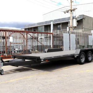 18×6’6″ 3200kg gvm semi flat car carrier trailer for sale3200 kg atm